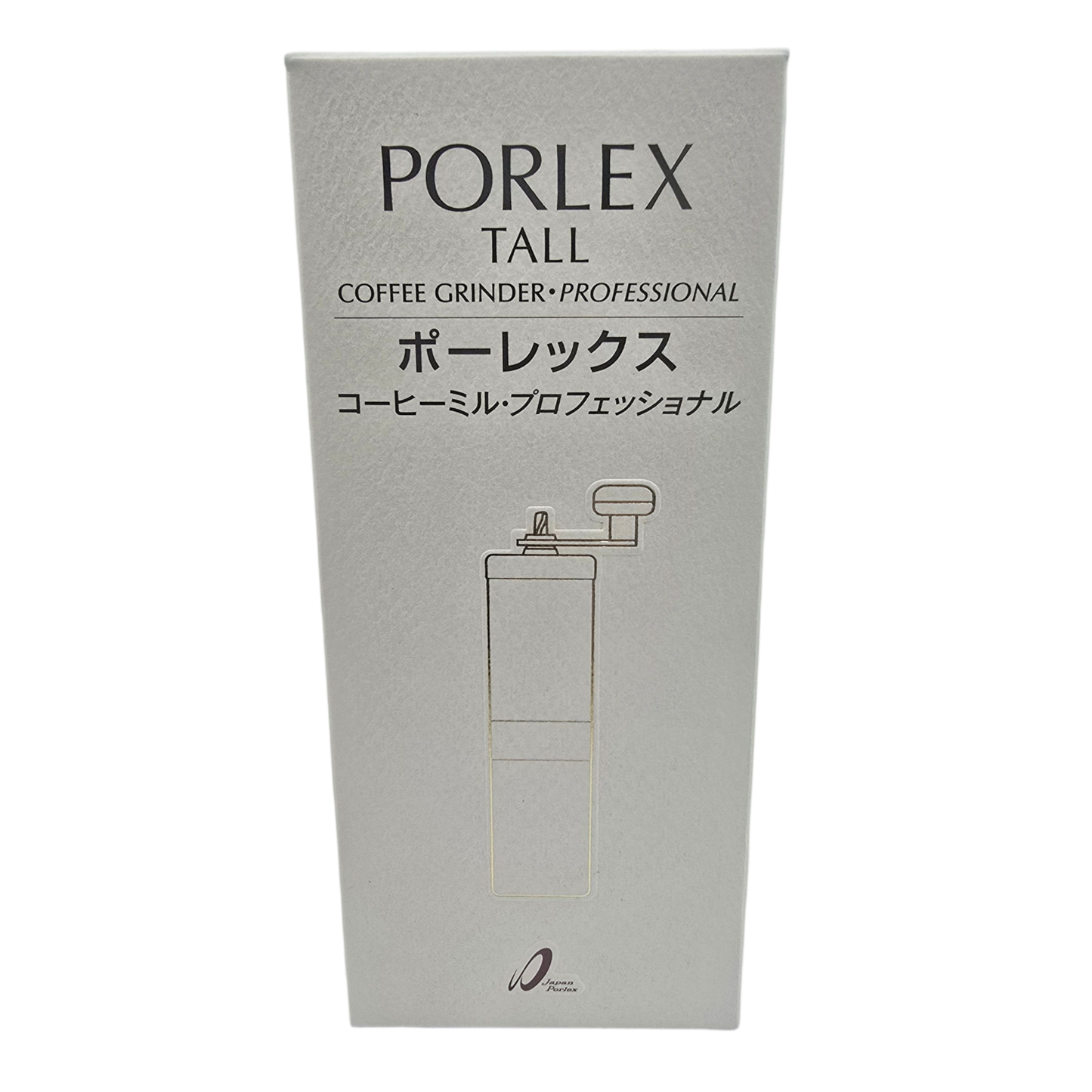 Porlex Tall Professional Coffee Grinder Retail Cardboard Box